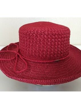 Scala  collezione Red Straw paper Sun Hat
